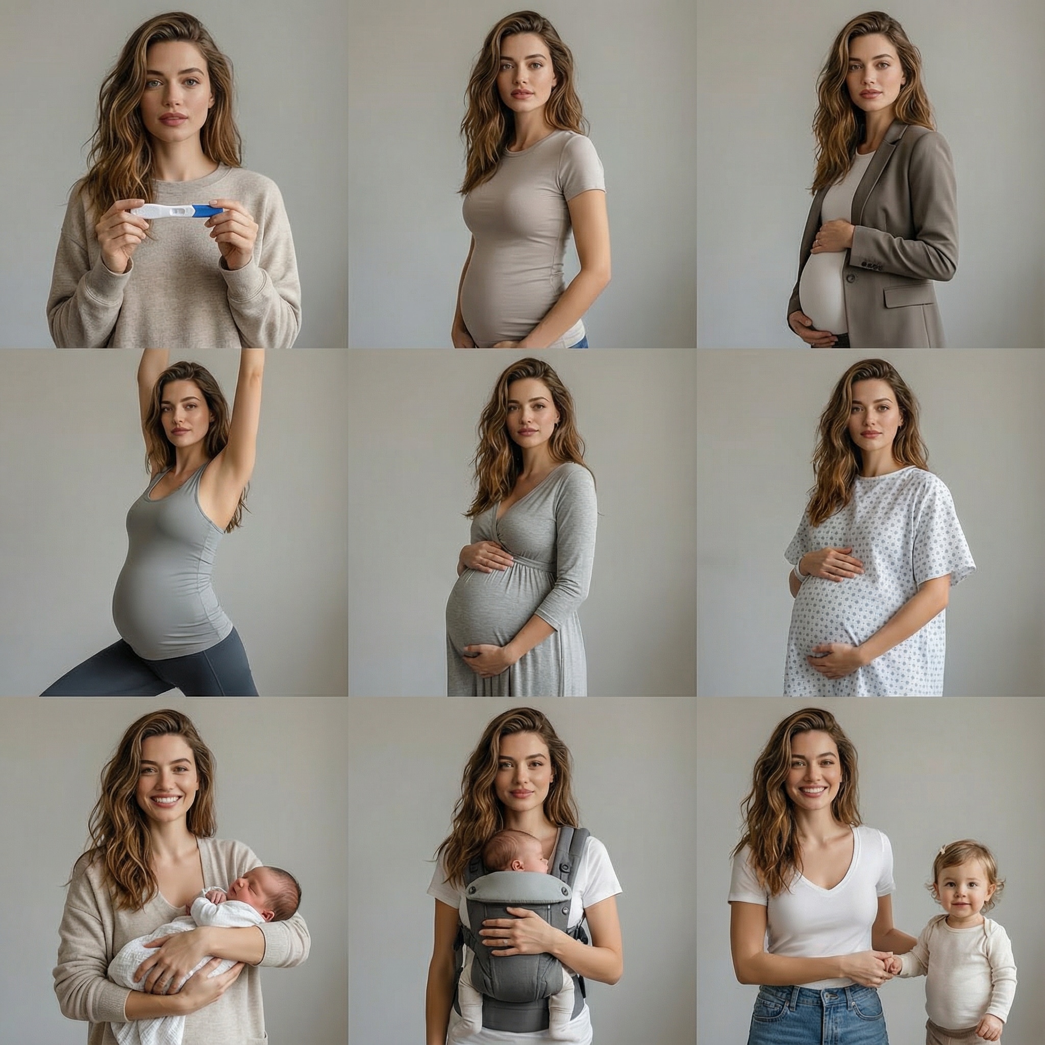 Gemini maternity motherhood 9-grid