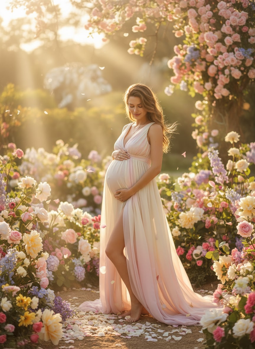 Gemini AI Image-to-Image maternity example