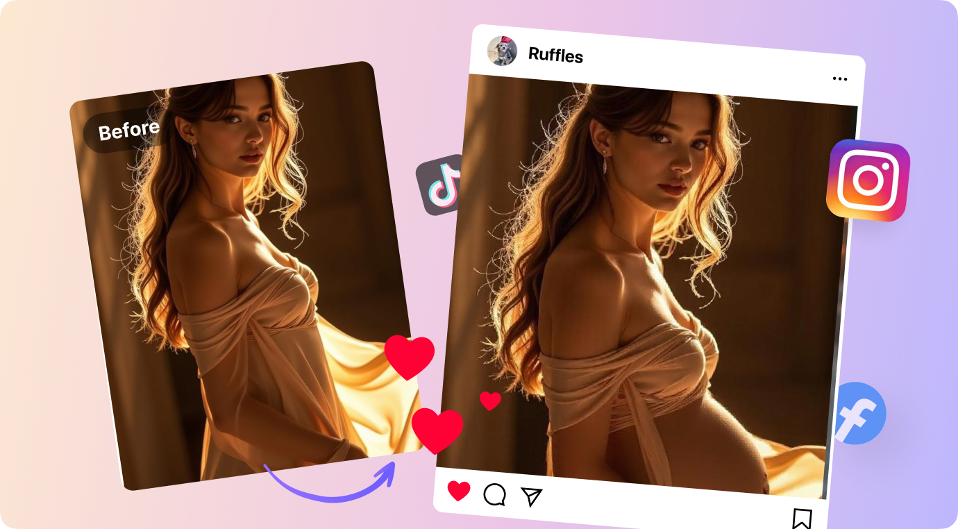 make fun content with ai pregnant filter