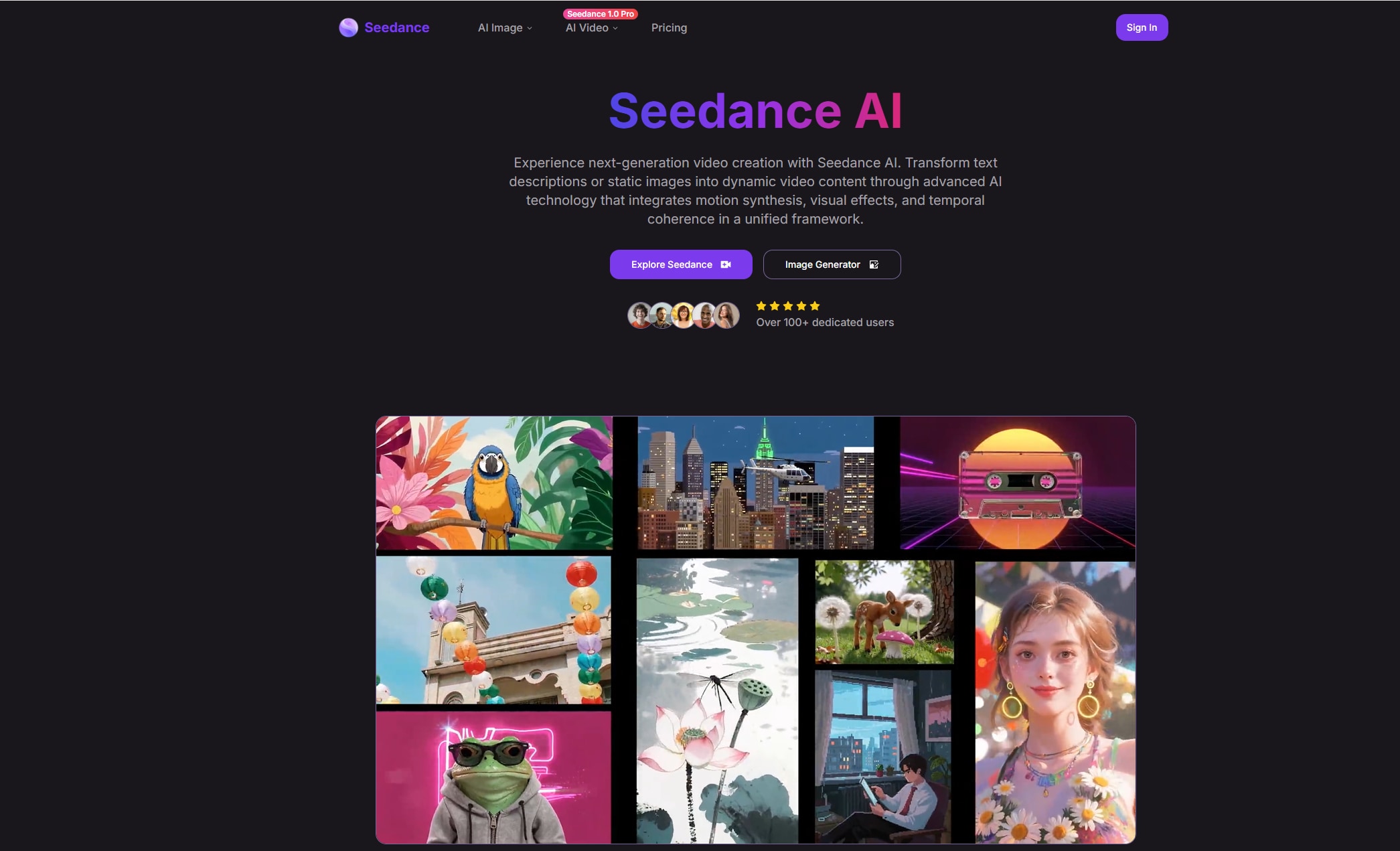 seedance-homepage