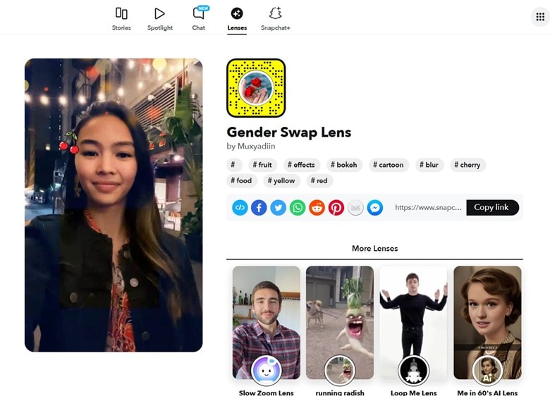 Snapchat Gender Swap Lens