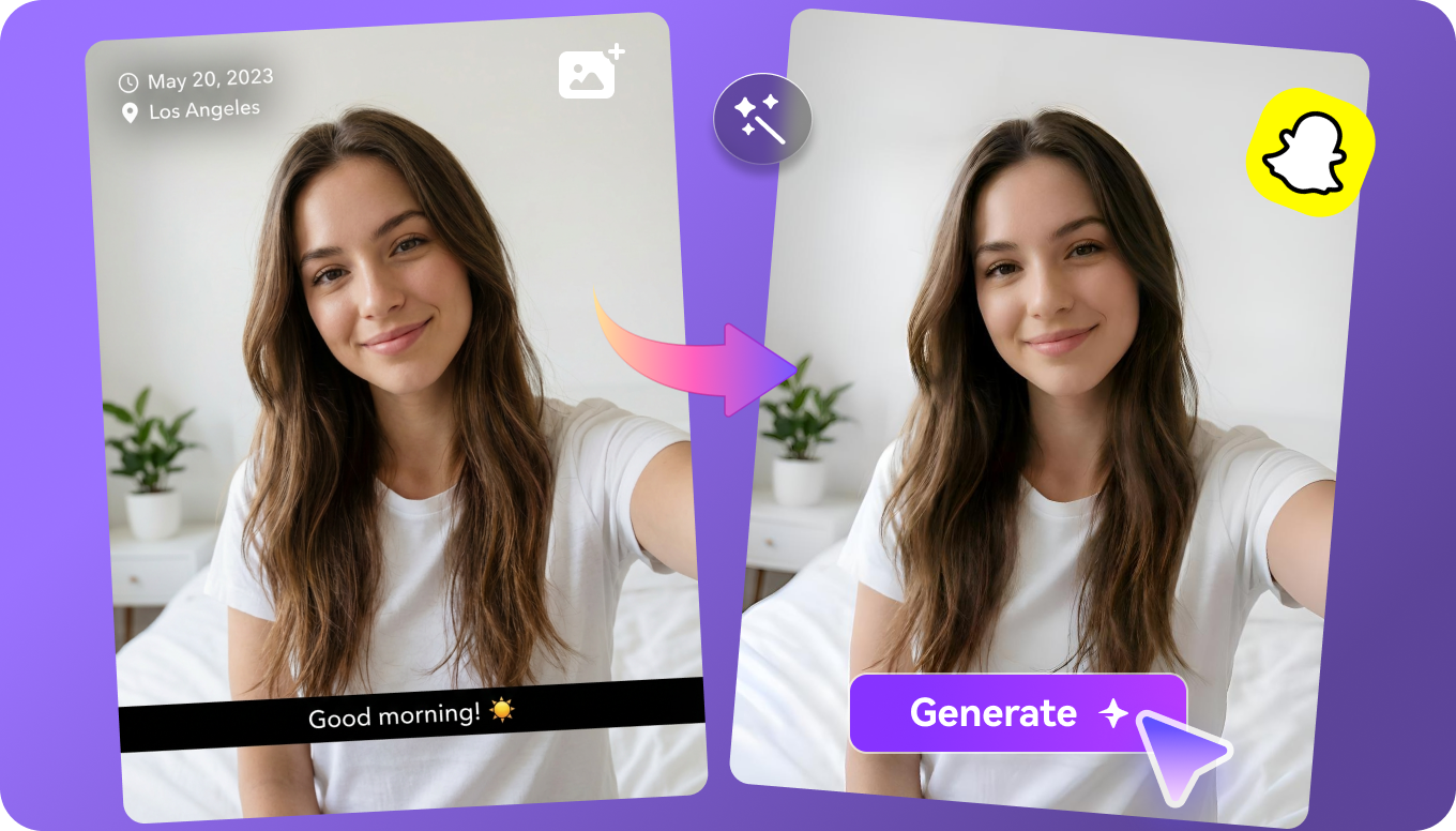 remove snapchat text from photo