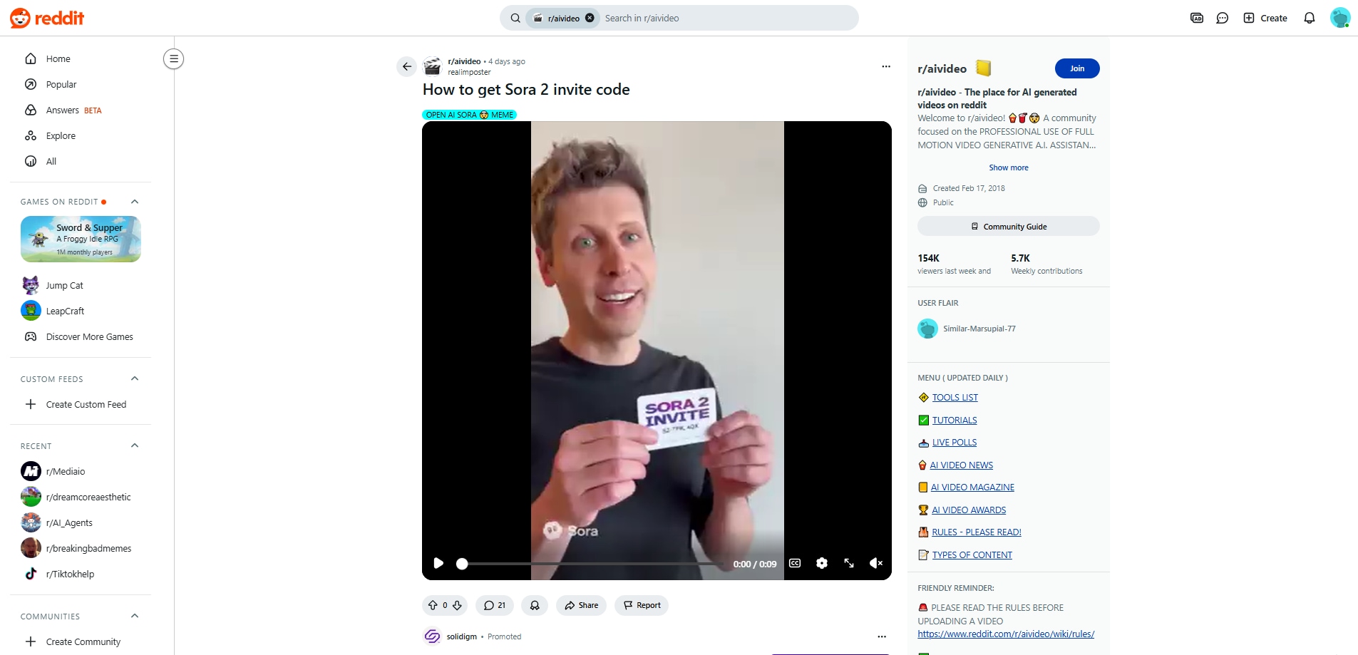 Sora 2 reddit invite code