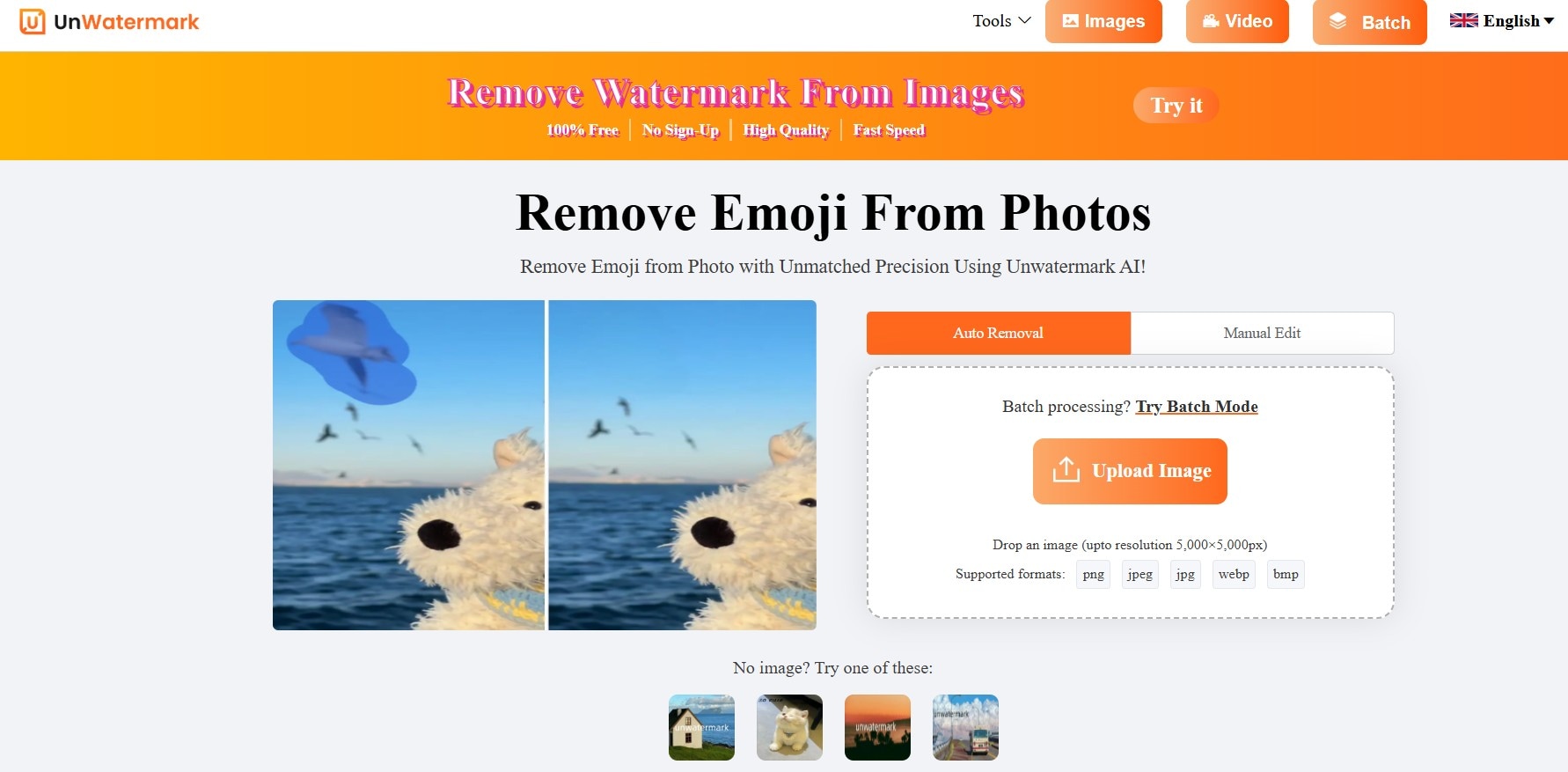 UnWatermark AI Remove Emoji