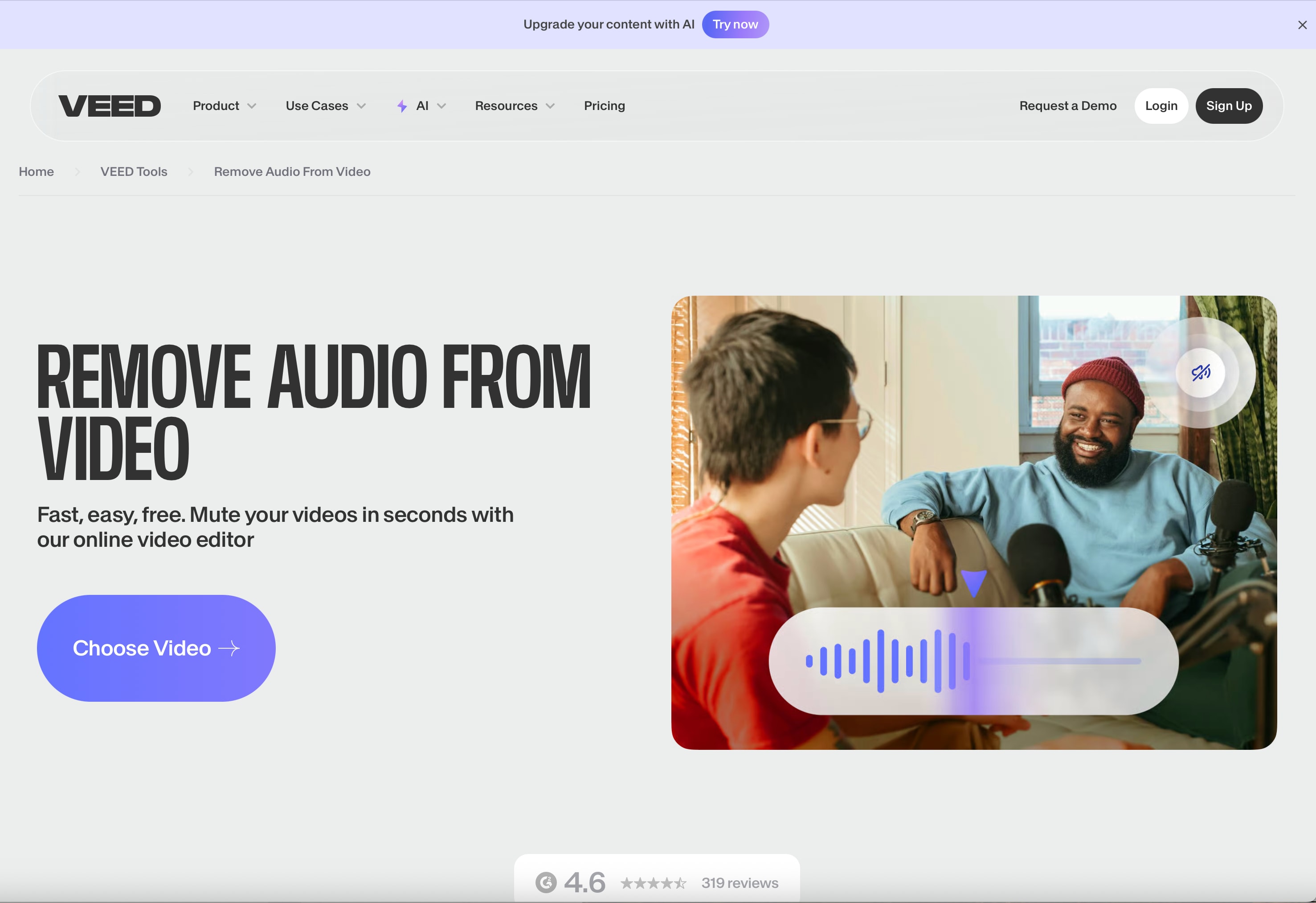  Veed Audio Removal Section