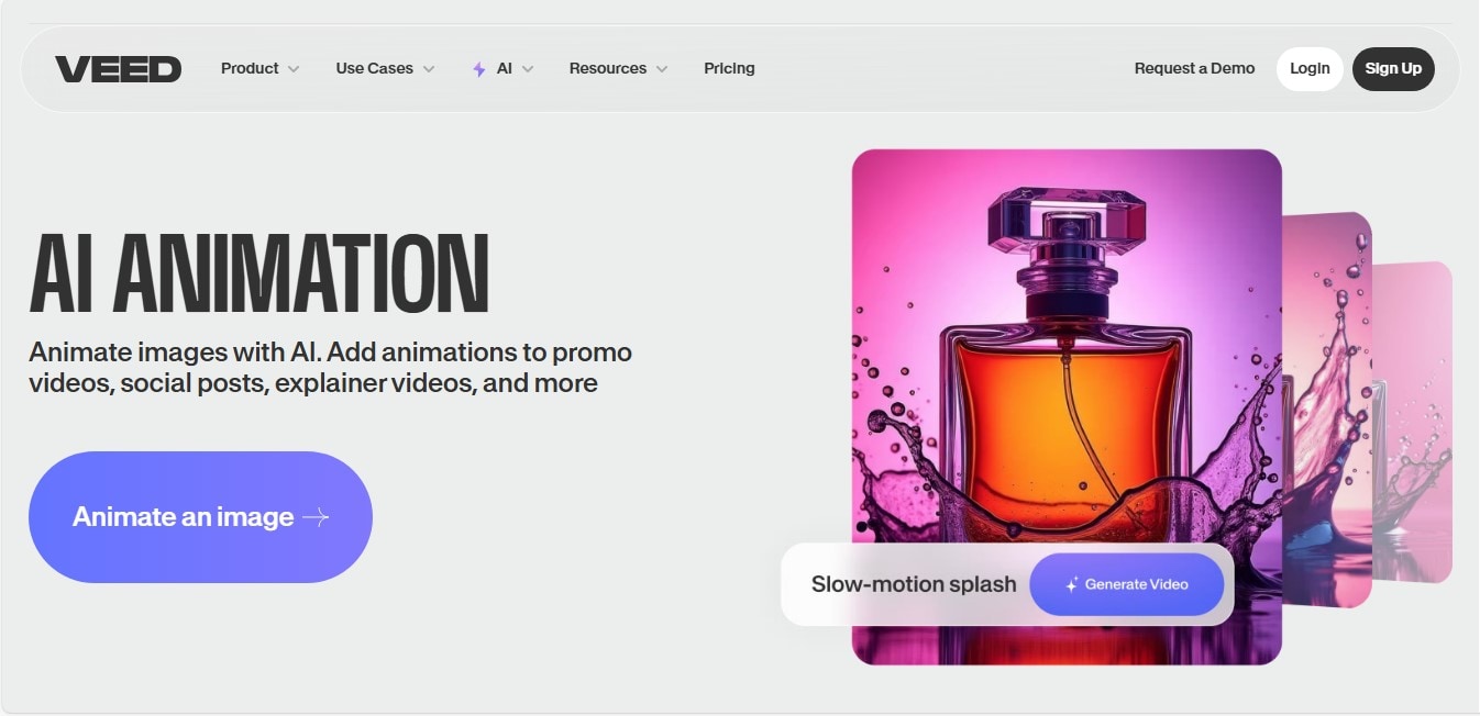 Veed Platform First Page