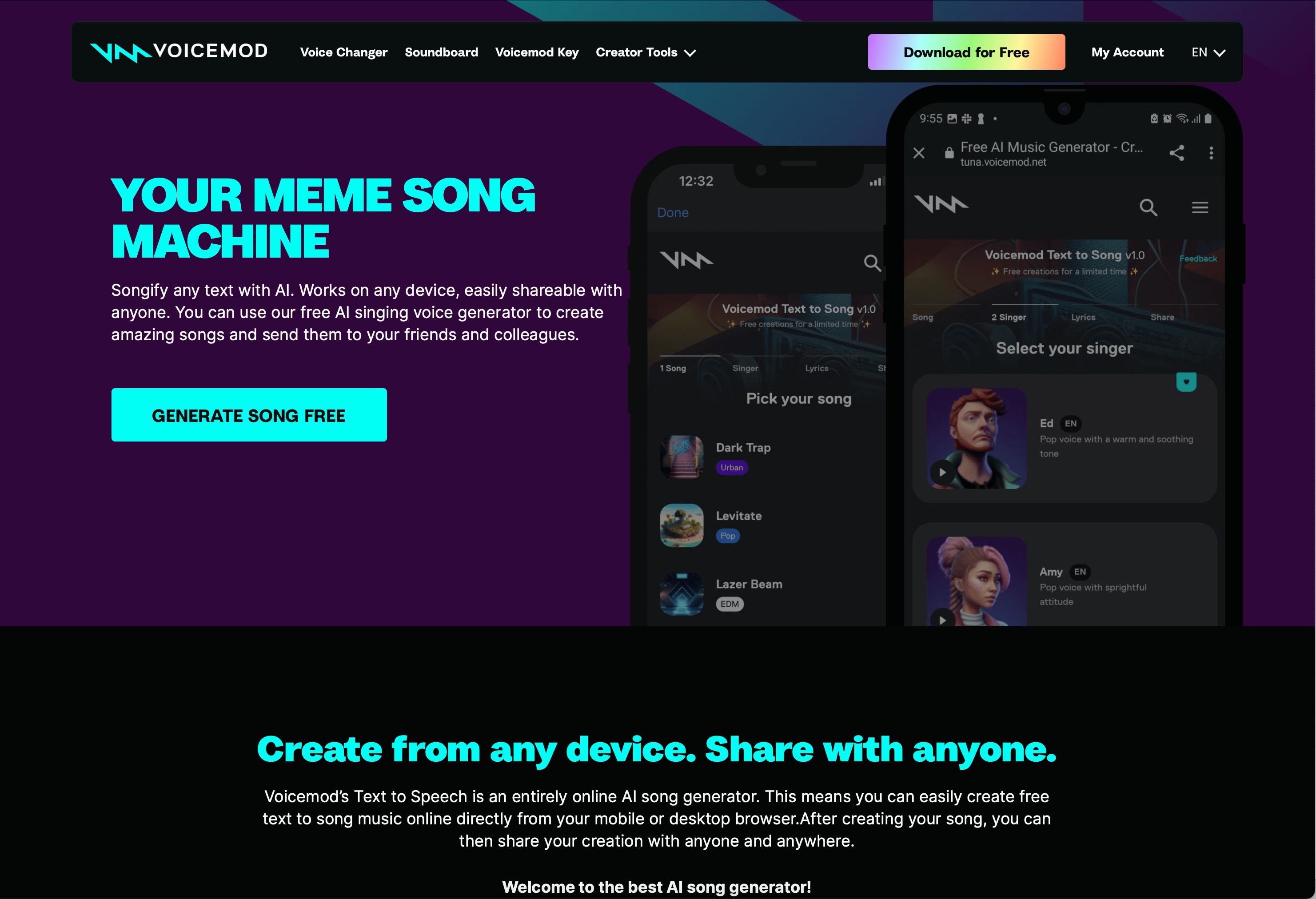 Voicemod Meme Song Machine