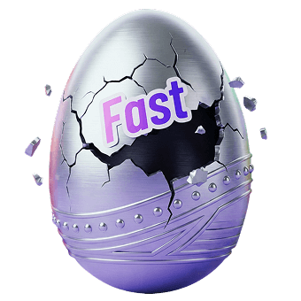 easter fast egg broken