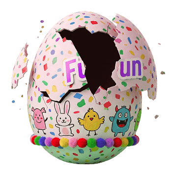 easter fun egg broken