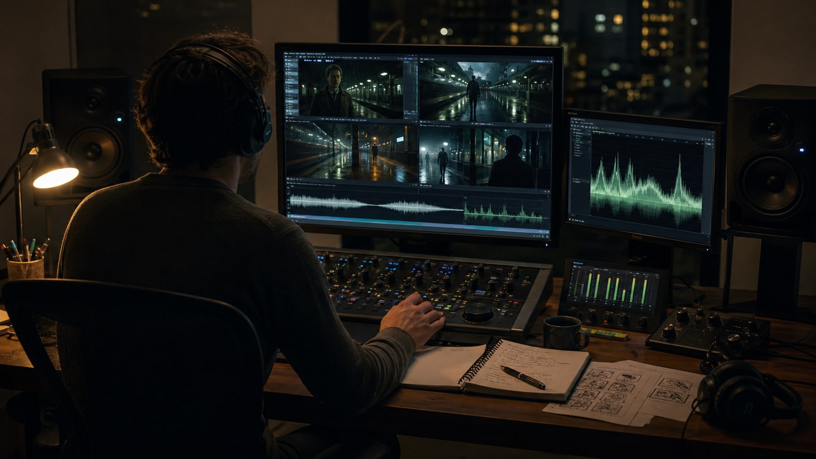 Finished cinematic AI film sequence with consistent visual direction