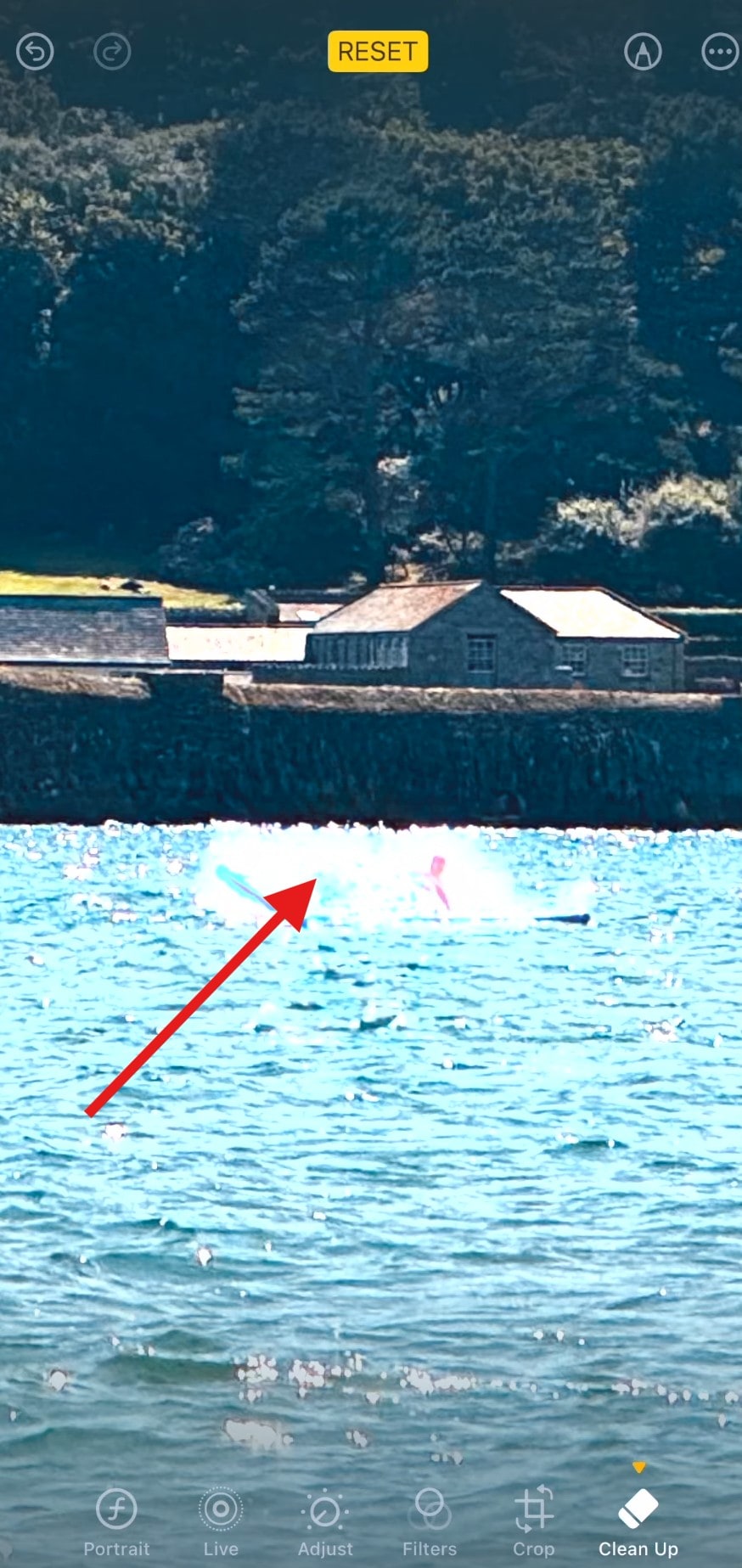 edit glare out of photos iphone