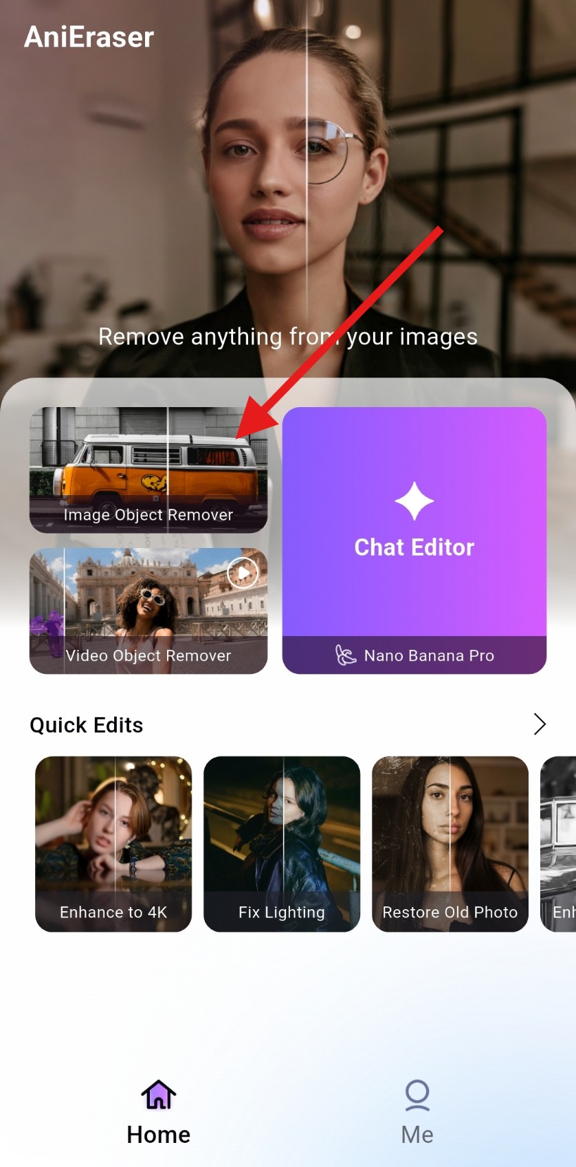use anieraser kinemaster image watermark remover
