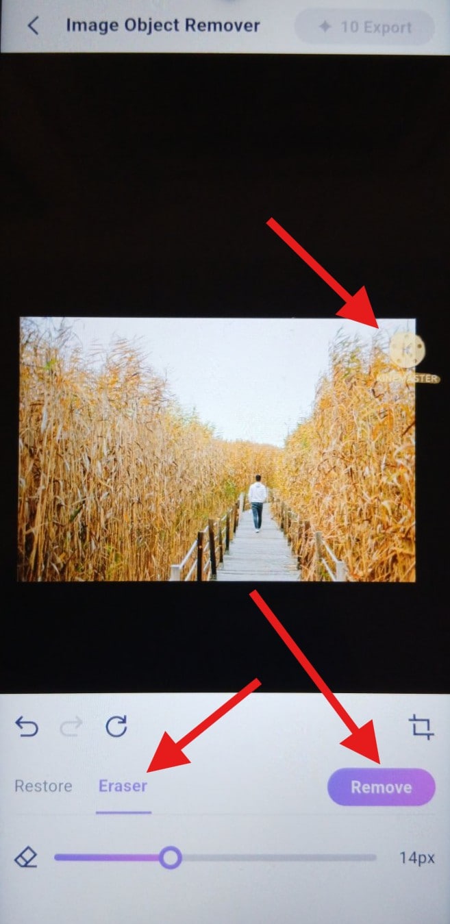 remove kinemaster watermark from image mobile