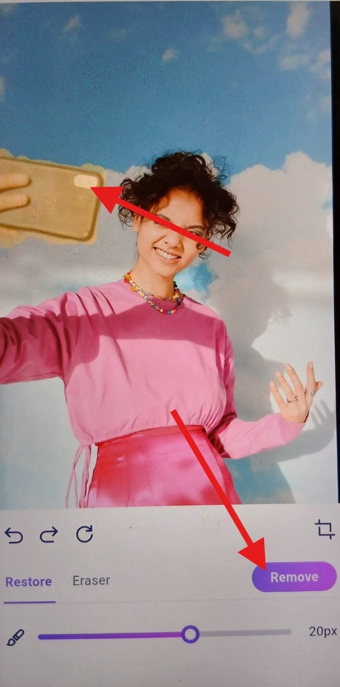 remove object from photo with anieraser