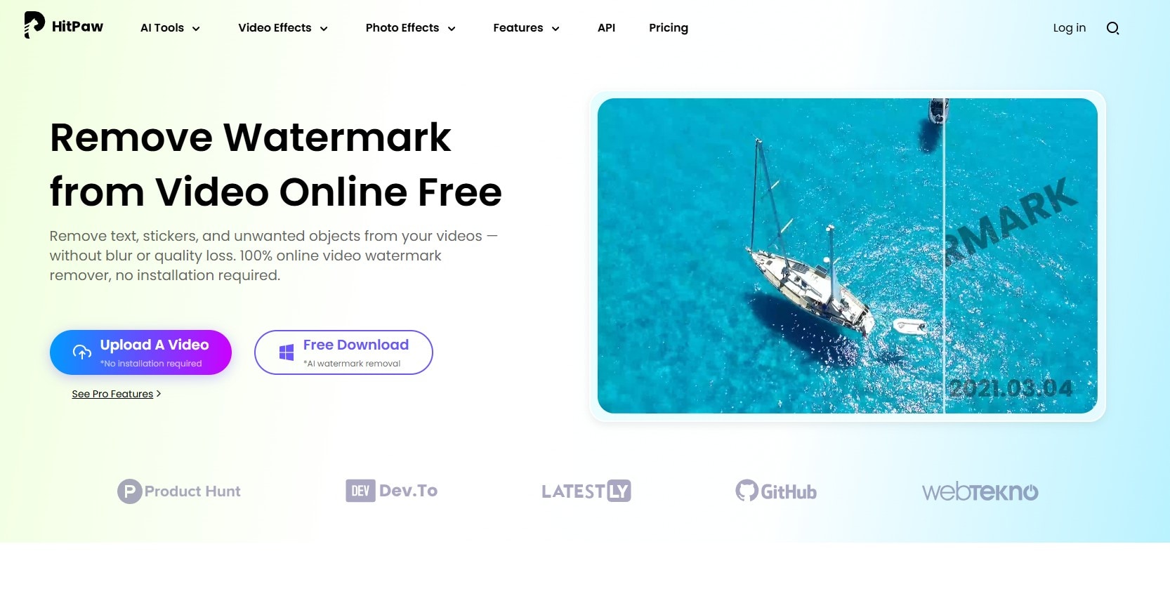 hitpaw watermark remover software download screenshot
