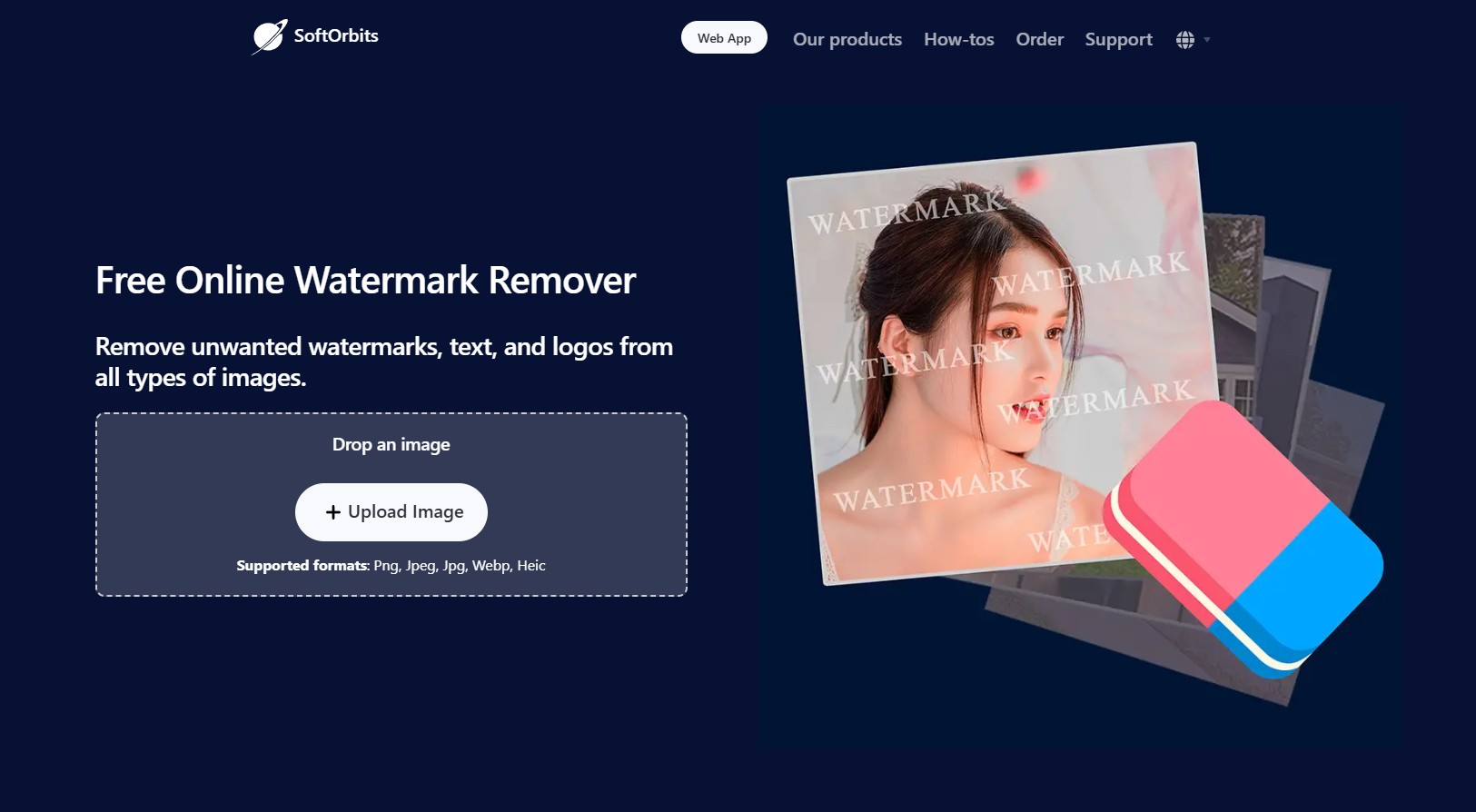 softorbits watermark remover software download screenshot