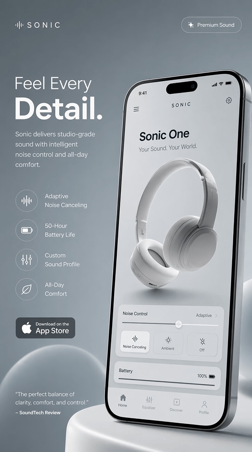 UI / App Screenshot Concept