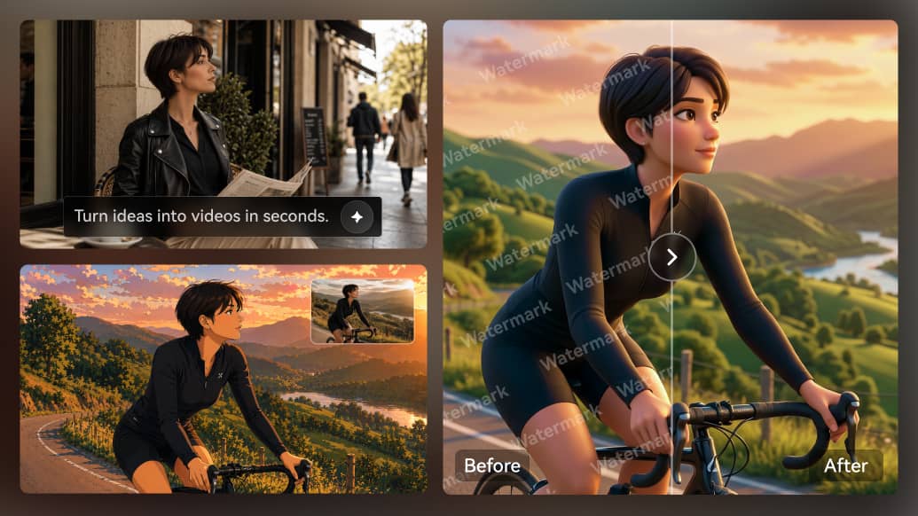 AI Video Style Transfer in One Creative Workflow