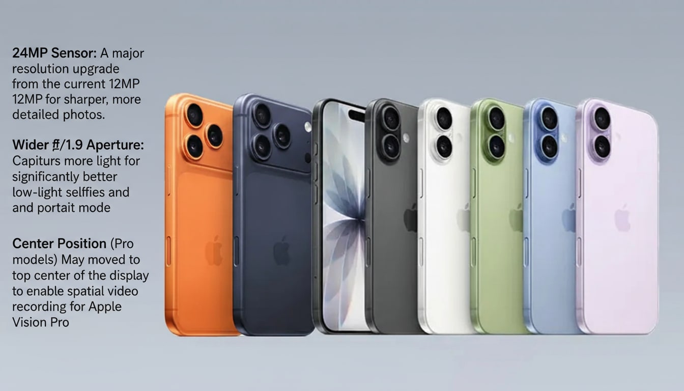 iPhone 17 selfie camera feature