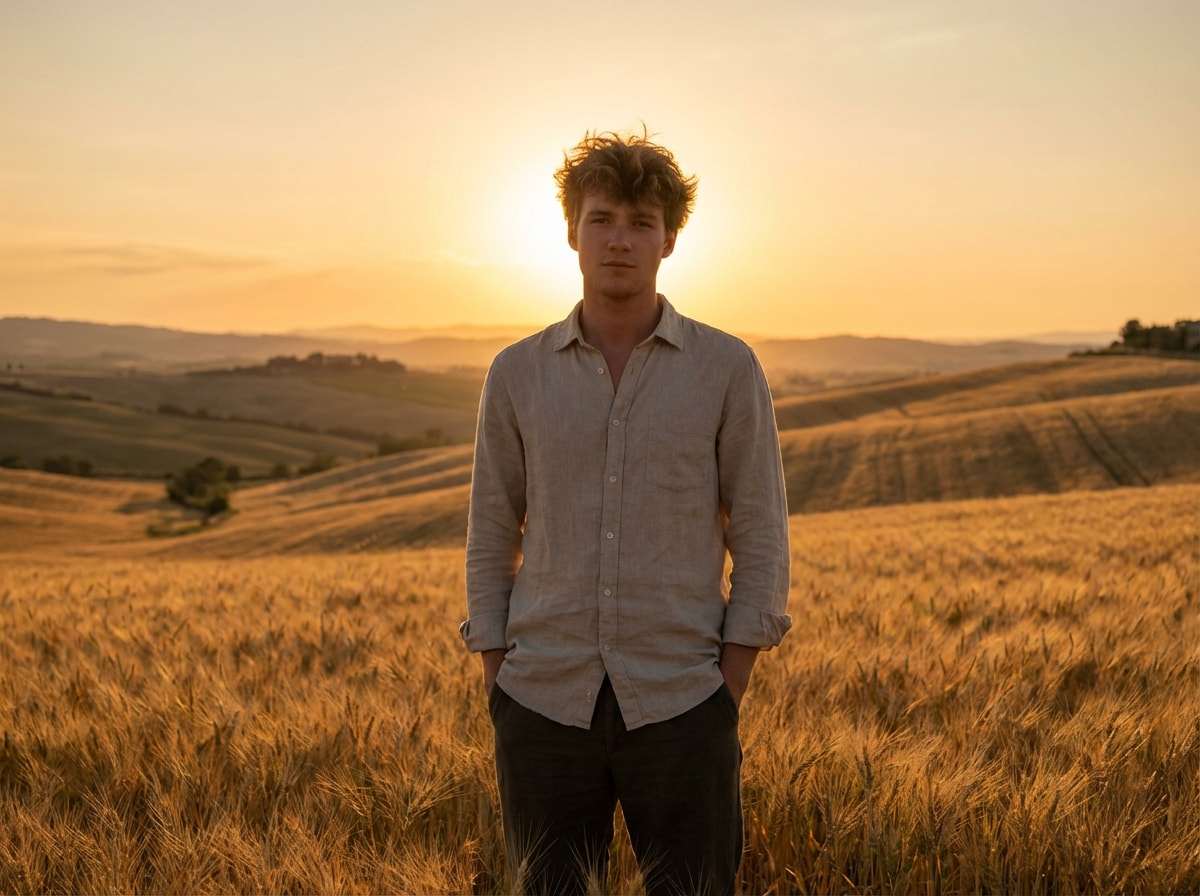 before - woman portrait with digital photo, neutral color grading, no film effect