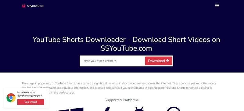 choose the best downloader for the shorts