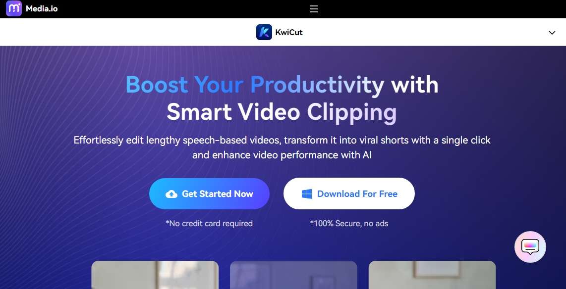 KwiCut AI video editing tool