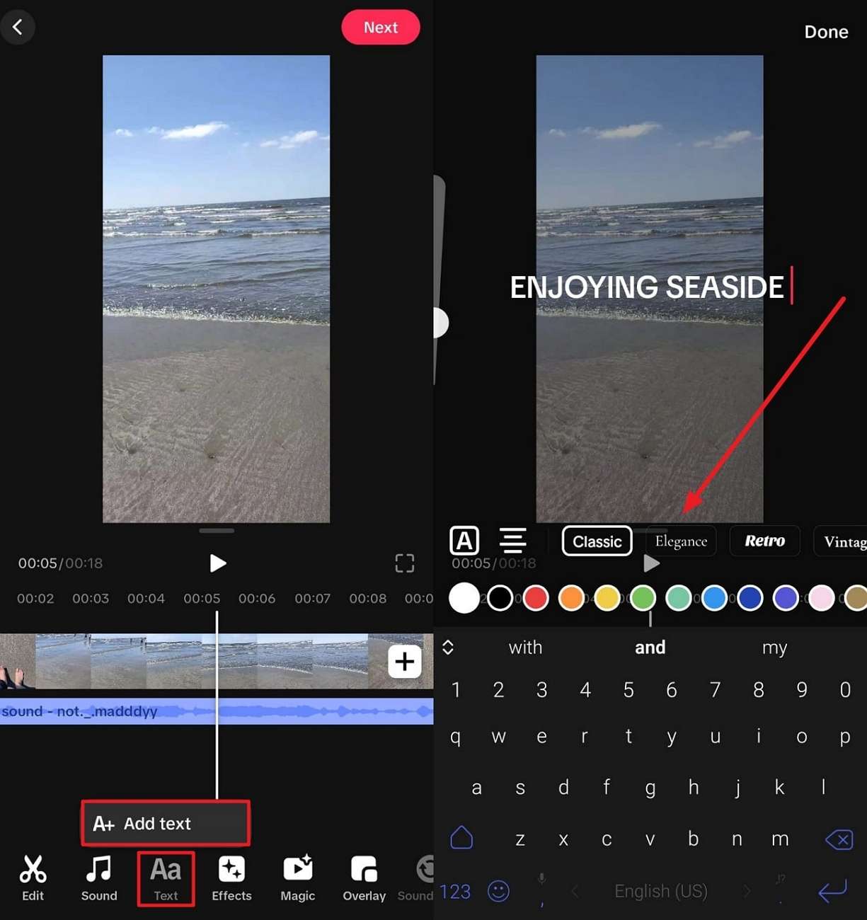 add captions to your video
