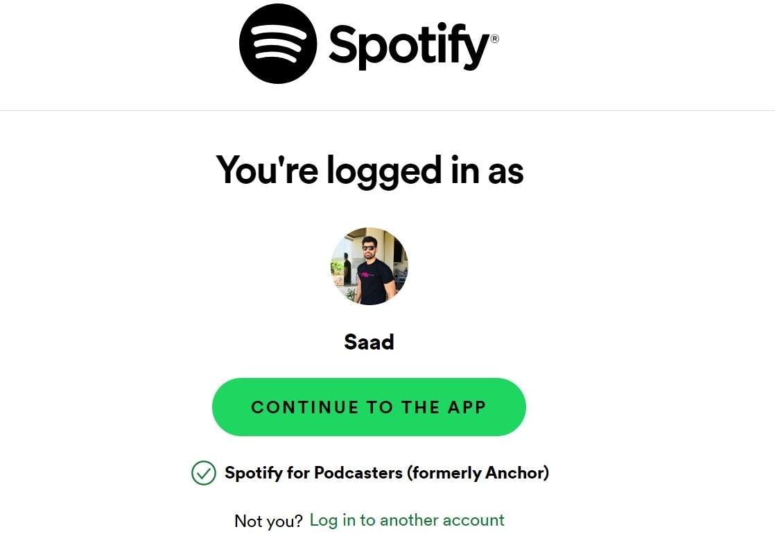 Login to Spotify