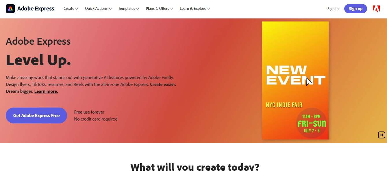 Adobe Express online subtitle editor