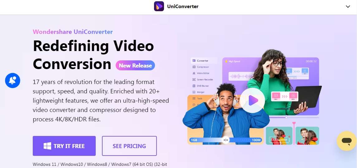 wondershare Uniconverter video downloader and trimmer tool