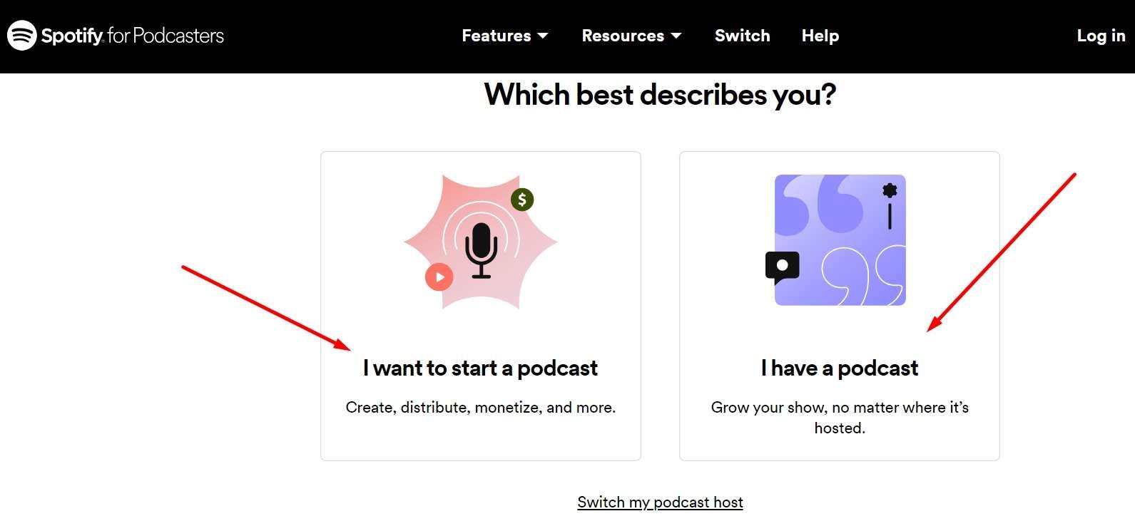 Select your podcast
