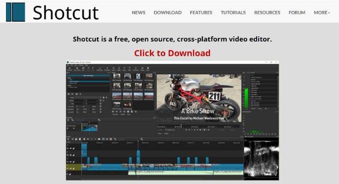 shotcut clip maker to edit youtube videos