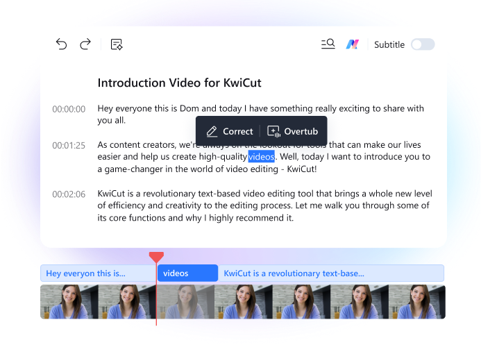 Text-Based Video Editing for Custom Clip Creation