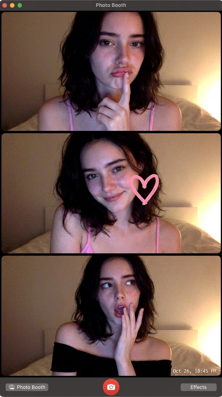 MacBook Solo Selfie Grid