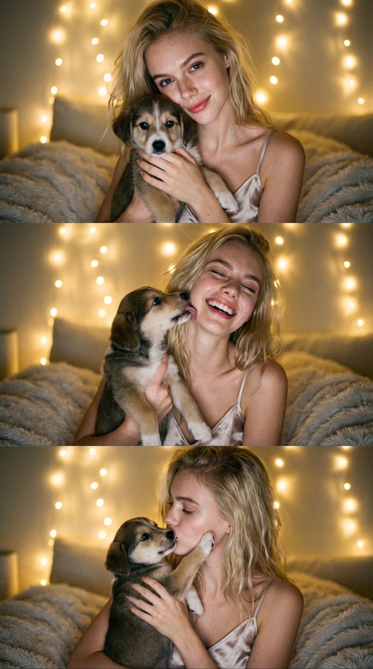 Pet Owner MacBook Selfie