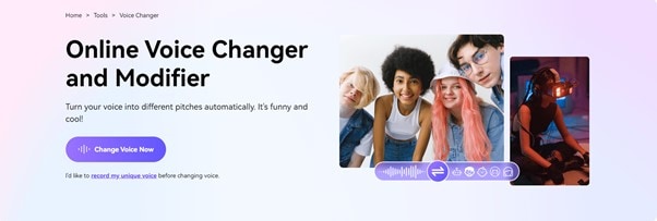 Media.io Voice Changer Tool