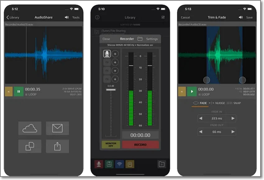 audioshare podcast recording app