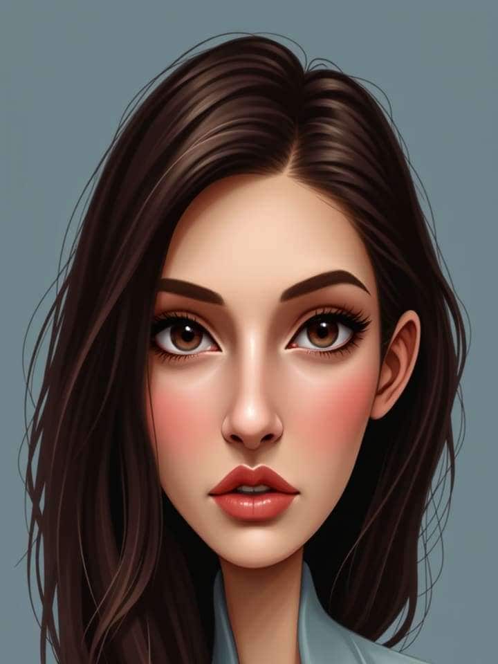 Caricature filter preview