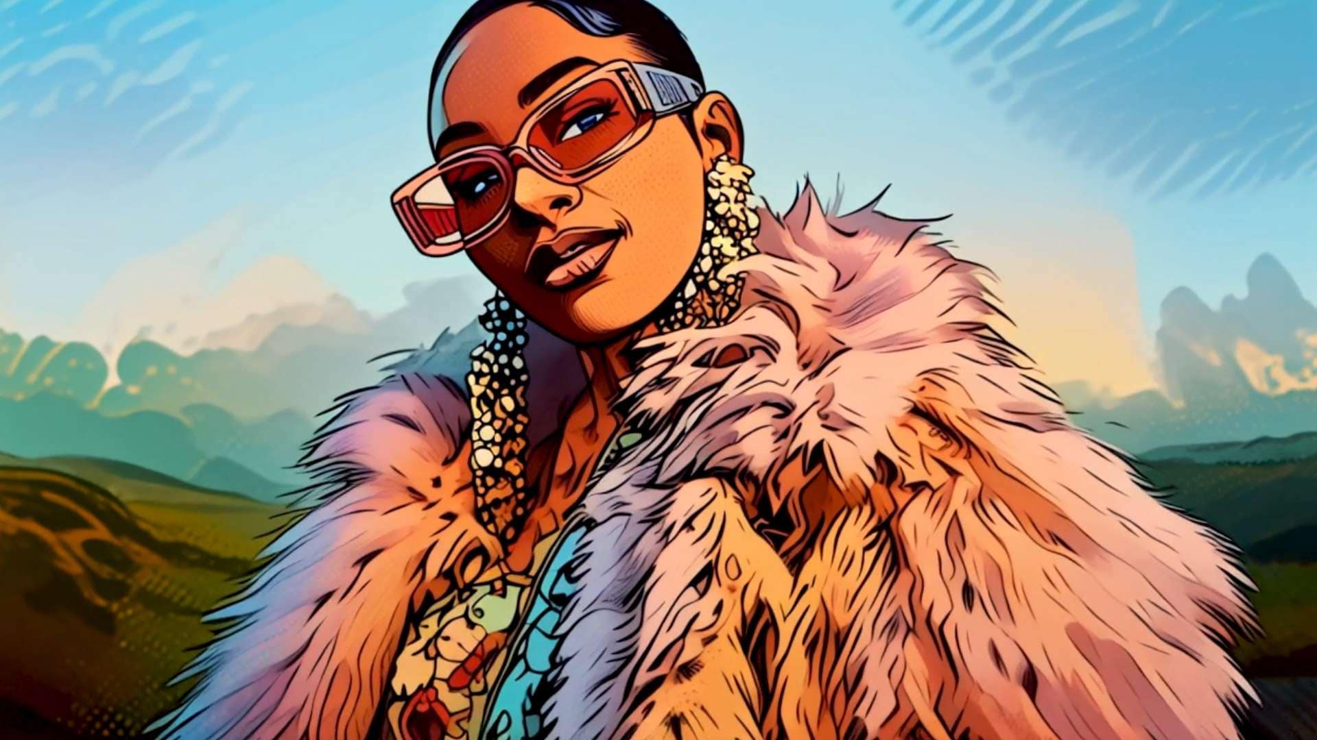 Pop art animation video style preview