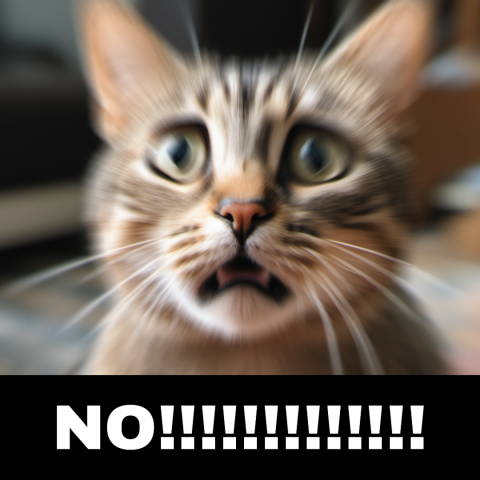 No!!!-Cat Meme