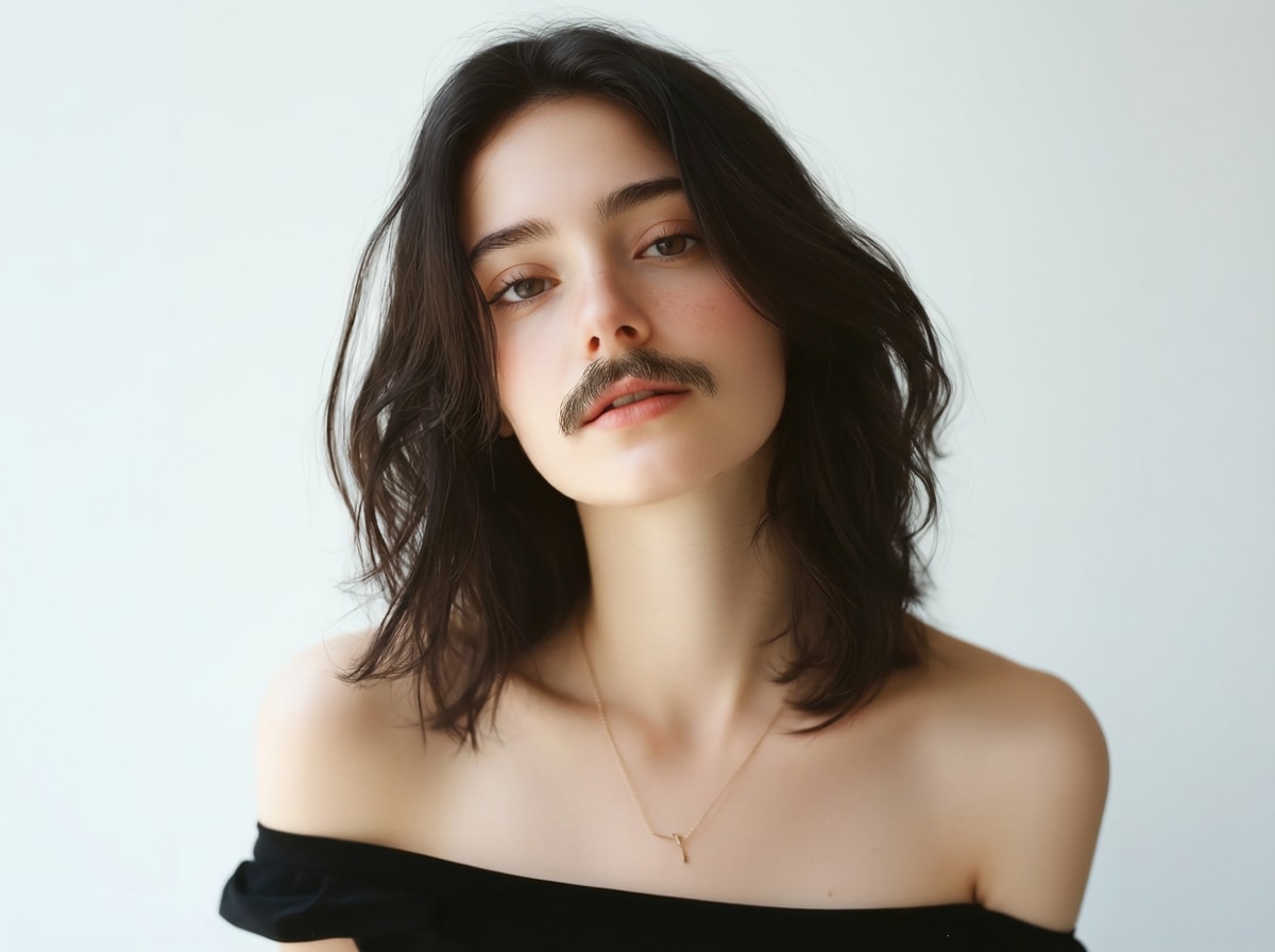 after - realistic mustache