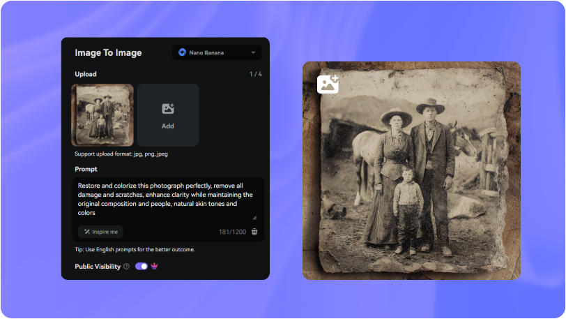 Step 2: Upload Your Damaged Photo