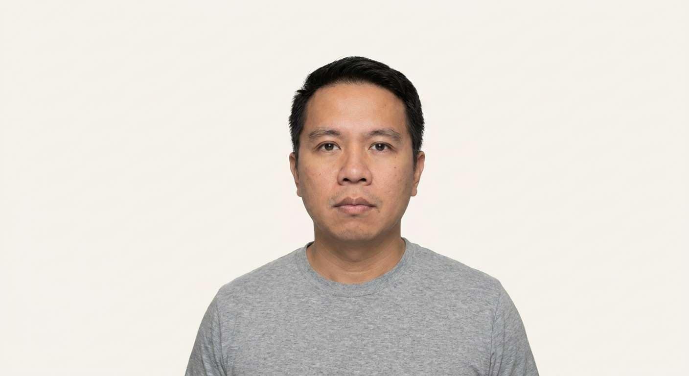 After home selfie to passport photo result