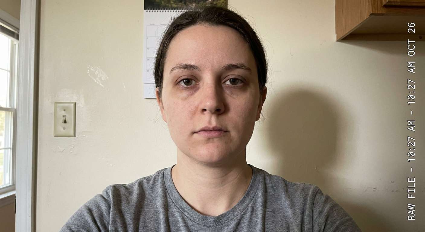 Before formal office portrait cleanup example