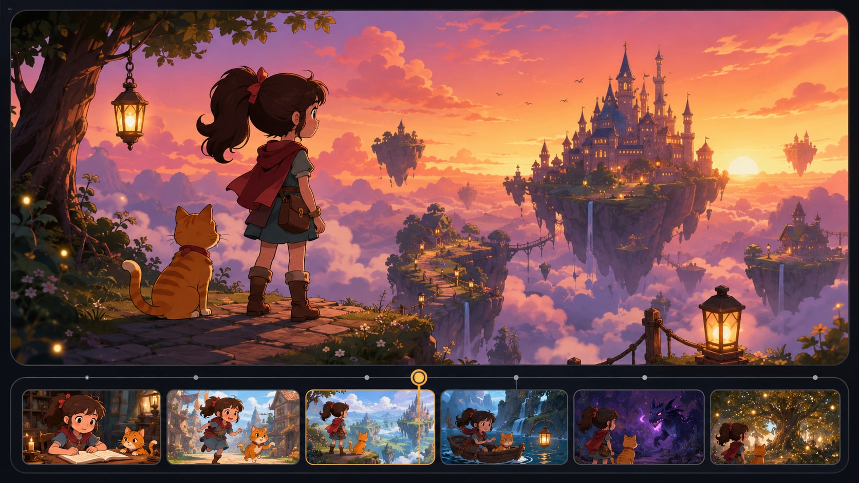 AI 2d animated story video Generator