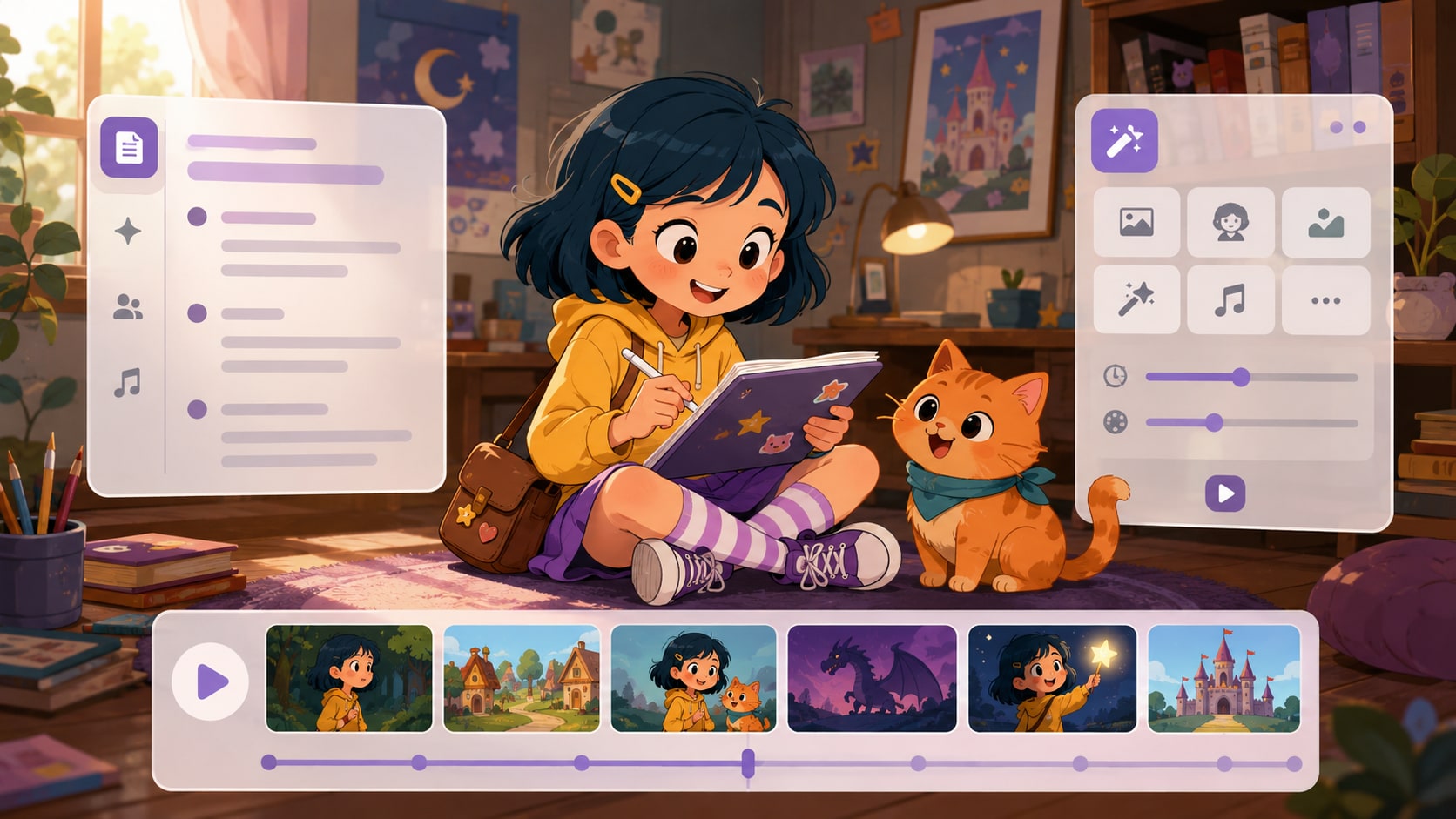 2d animated story video maker