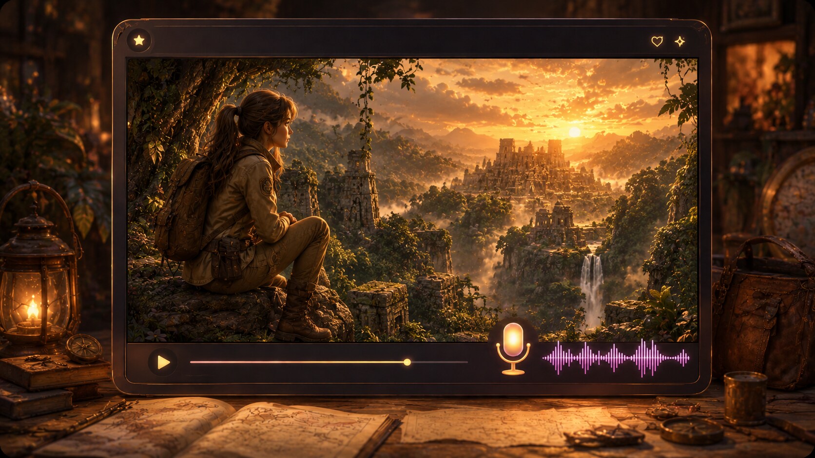 preview and download AI Adventure Story Video