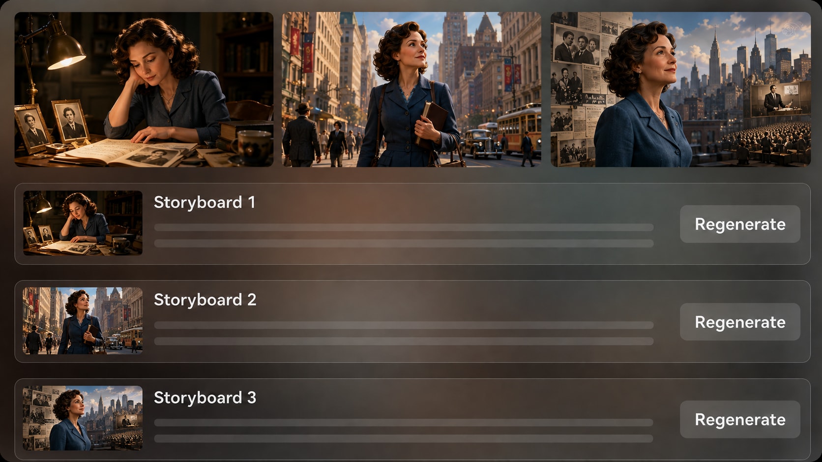 preview biography storyboard
