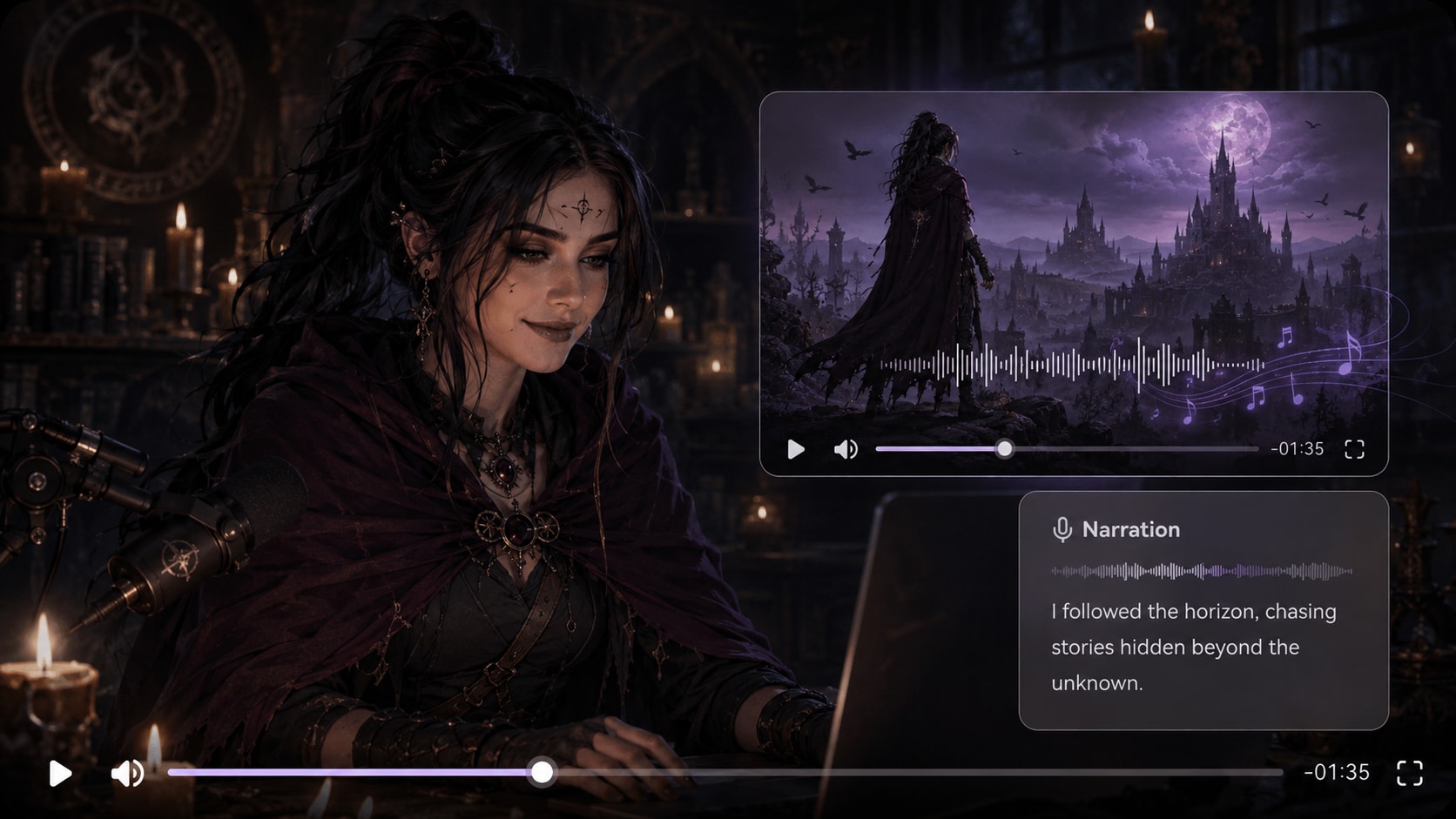 online dark fantasy shorts maker