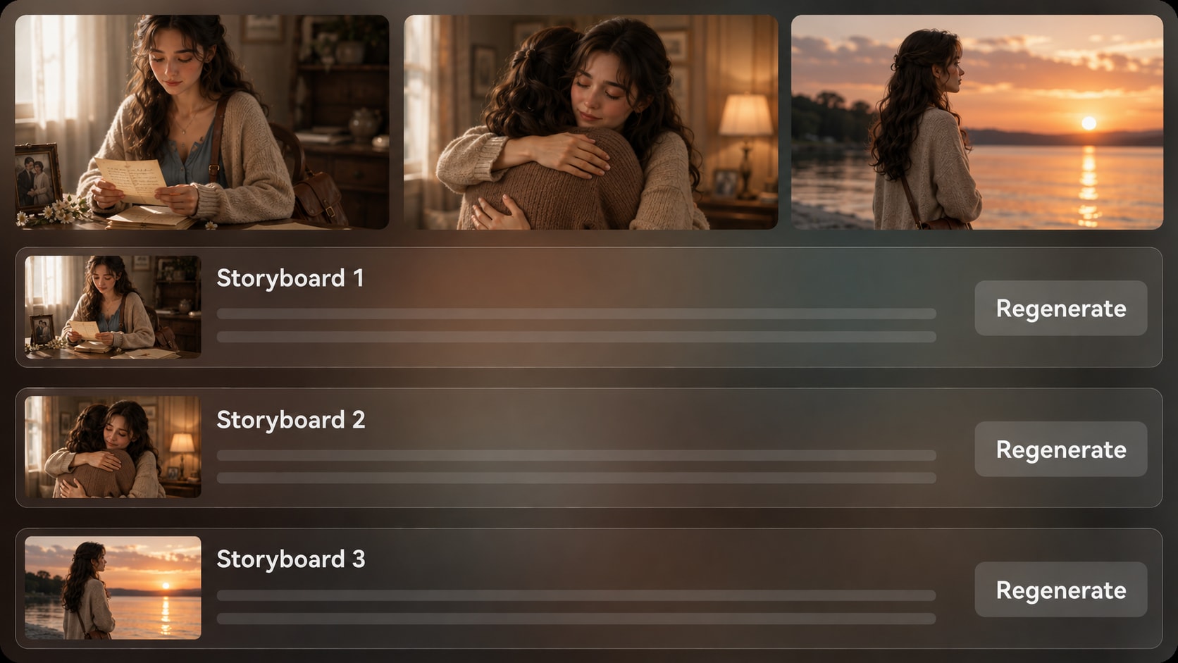 AI text to emotional video maker for memories turning points and heartfelt story scenes